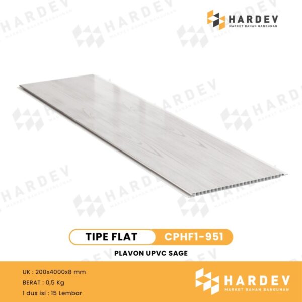 SAGE | PLAFON UPVC CPHF1-118 dan CPHT1-118 Glossy | Per Box