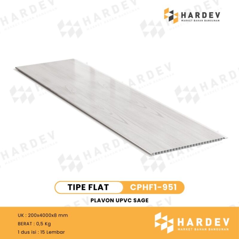 SAGE | PLAFON UPVC CPHF1-118 dan CPHT1-118 Glossy | Per Box