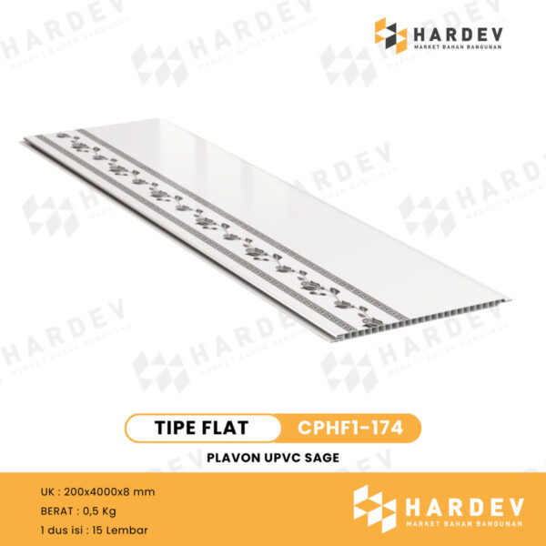 SAGE | PLAFON UPVC CPHF1-174 Glossy | Per box