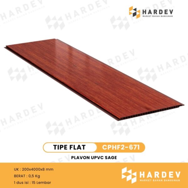 SAGE | PLAFON UPVC CPHF2-671 dan CPHT2-671 Glossy | Per Box