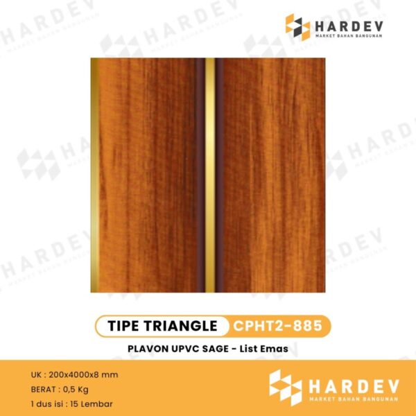 SAGE | PLAFON UPVC CPHF2-885 dan CPHT2-885 Glossy | Per Box