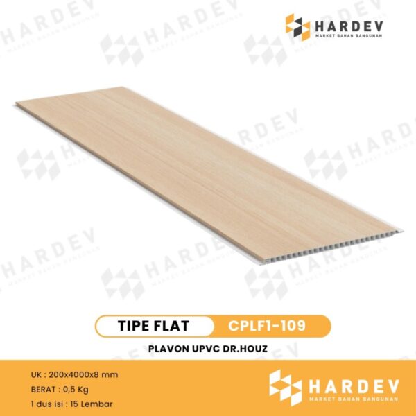 DR.HOUZ - UPVC Ceiling Panel | Plafon UPVC | CPLF1-109 dan CPLT1-109 DOFF | Per Box
