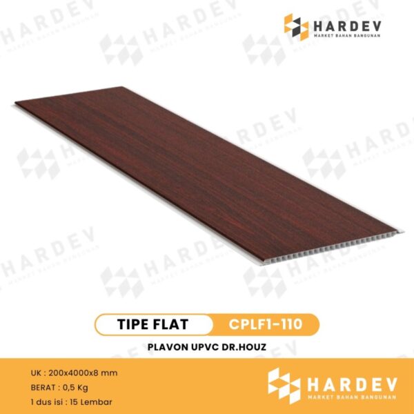 DR.HOUZ - UPVC Ceiling Panel | Plafon UPVC CPLF1-110 dan CPLT1-110 DOFF | Per Box