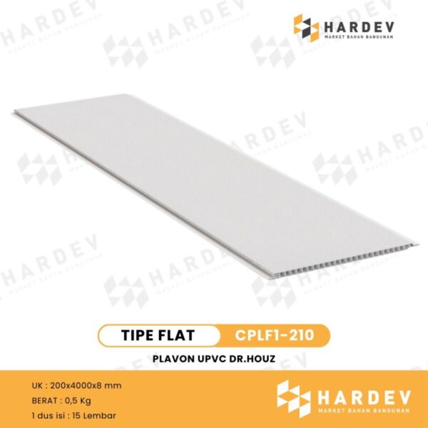 DR.HOUZ - UPVC Ceiling Panel | Plafon UPVC | CPLF1-210 dan CPLT1-210 DOFF | Per Box