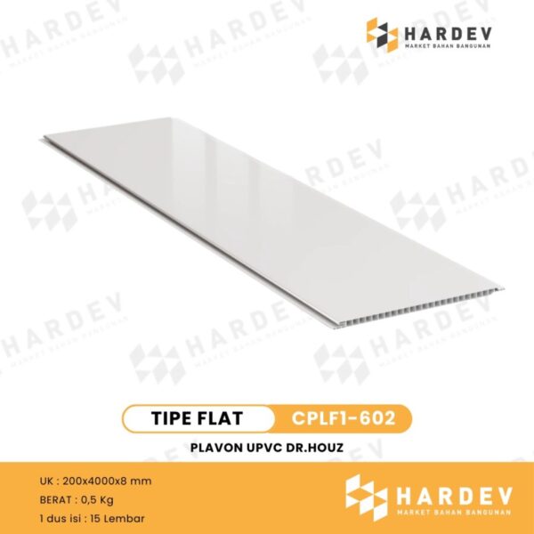 DR.HOUZ - UPVC Ceiling Panel | Plafon UPVC Premium | Harga Per lembar 4 meter